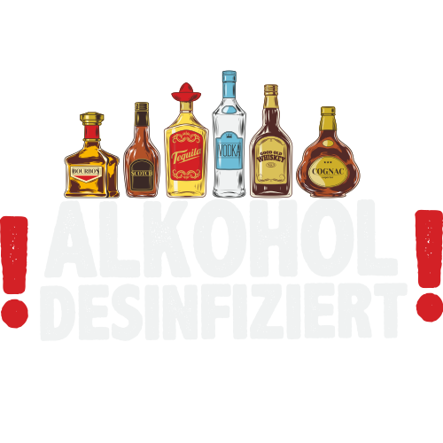 Alkohol desinfiziert - Plakativ